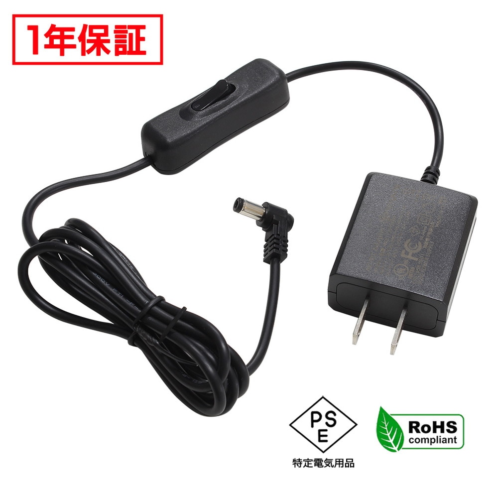 ACץ Ÿ 12V 1A 12W Lͥ åդ 5.5mm 2.1mm PSEǧ 1ǯݾ