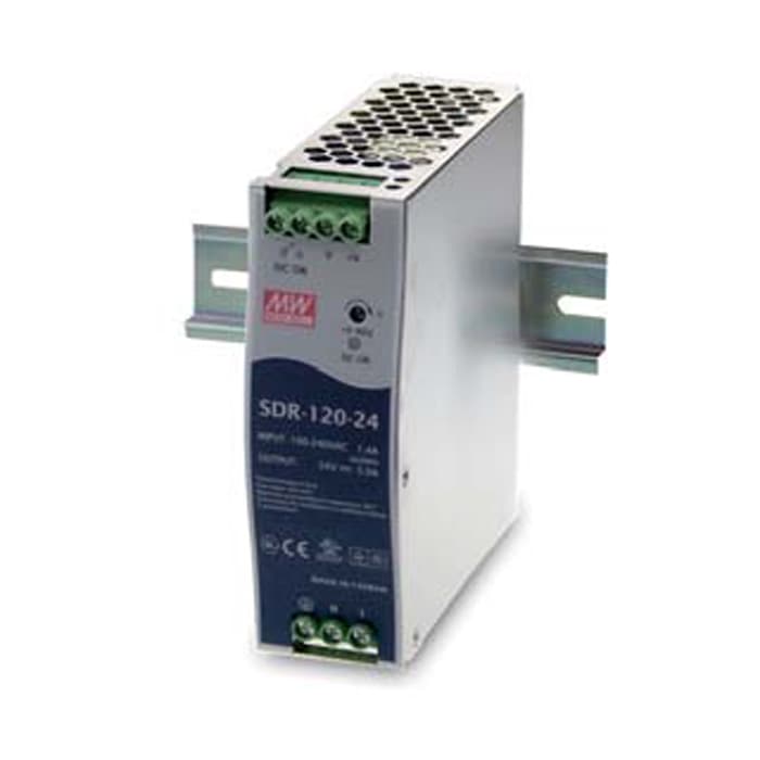 �����å����Ÿ� 12V 10A 120W ľή���경�Ÿ� DIN�졼���б� Meanwell SDR-120-12