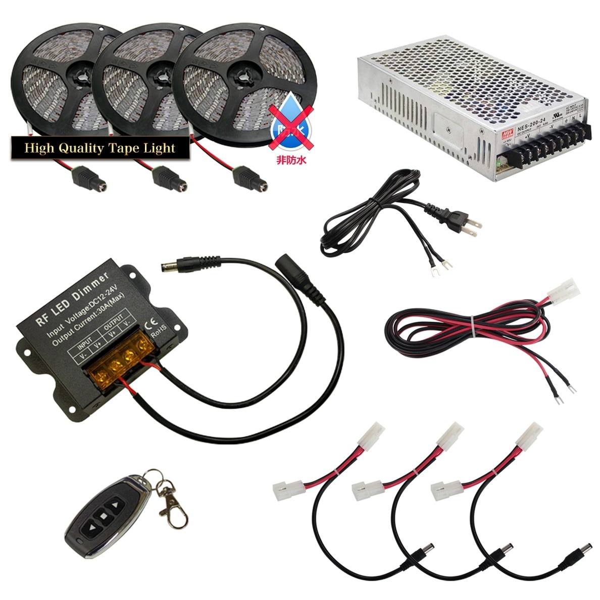 LED�ơ��ץ饤�� 10m 3�� ���ɿ� 1���å� ���ܾ��� ���մ�ñ ��⥳�� Ĵ���� �Ÿ� �餯�餯�������å�