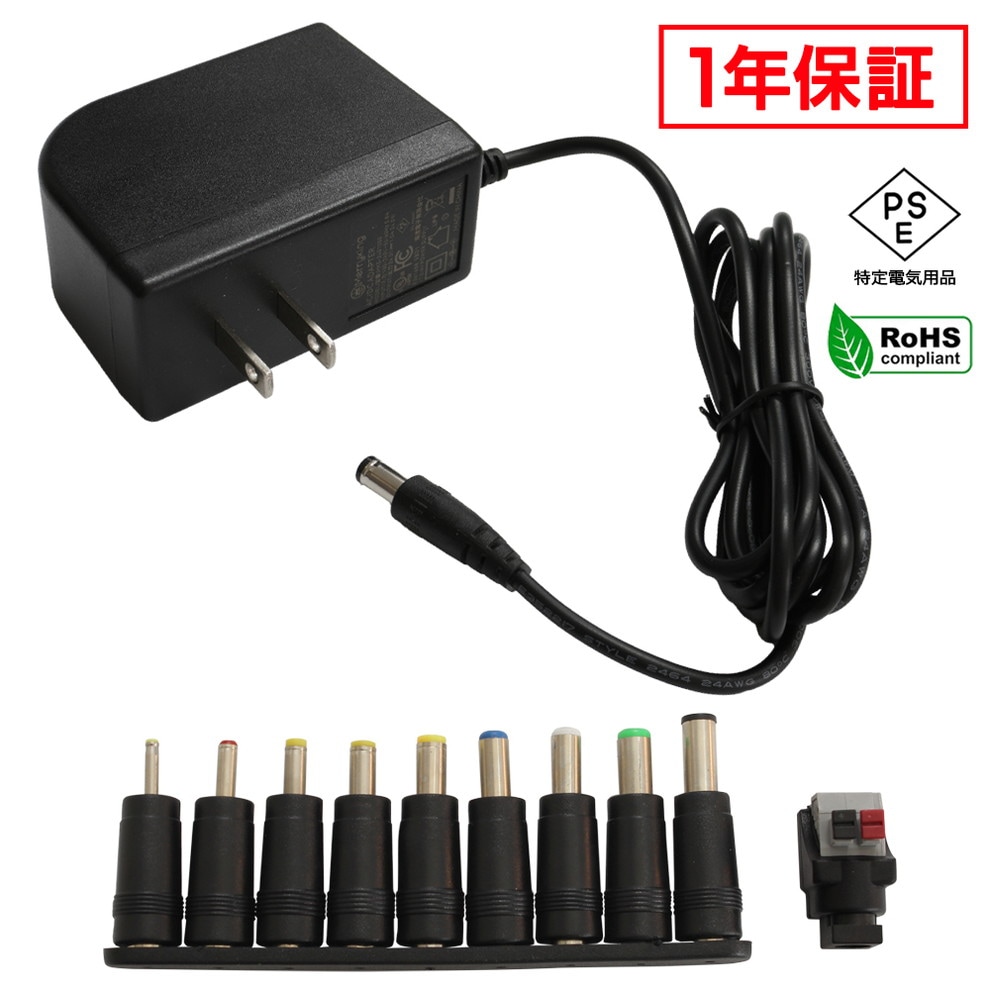 AC�����ץ��� �����Ÿ� 24V 1A 24W 10�糧�å� 5.5mm 2.1mm PSEǧ�� 1ǯ�ݾ�