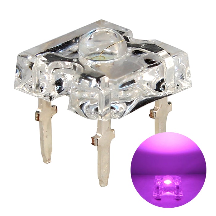 LED ȯ������������ FLUX 3mm �ԥ󥯿� 400-500mcd 100��