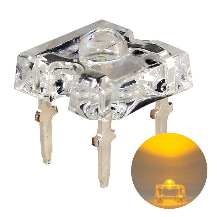 LED ȯ������������ FLUX 3mm ���� 1200-1500mcd 100��