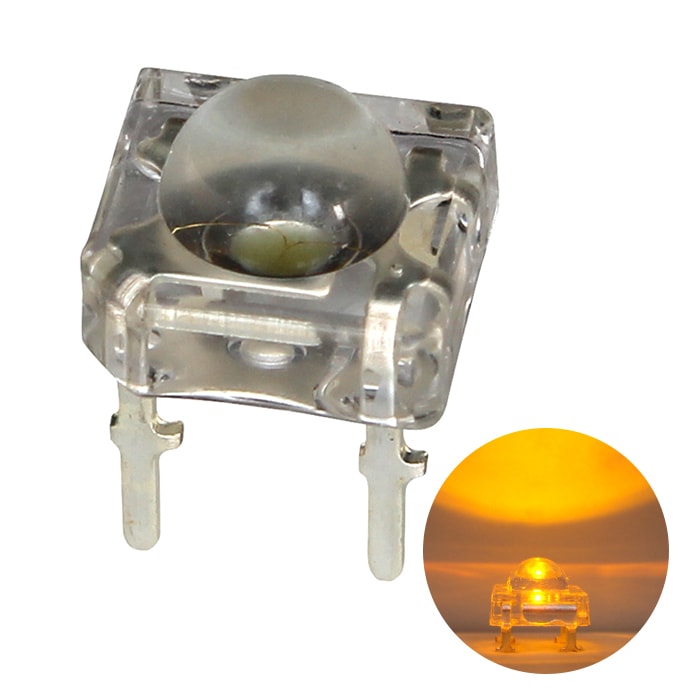 LED ȯ������������ FLUX 5mm ���� 2000-2500mcd ���Ρ��ɥ���� 100��