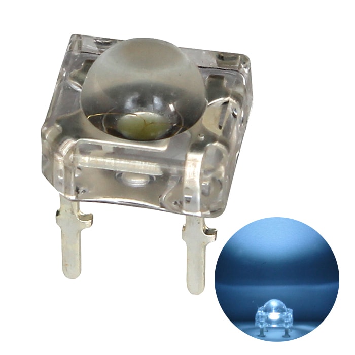 LED ȯ FLUX 5mm  3000-3500mcd 100