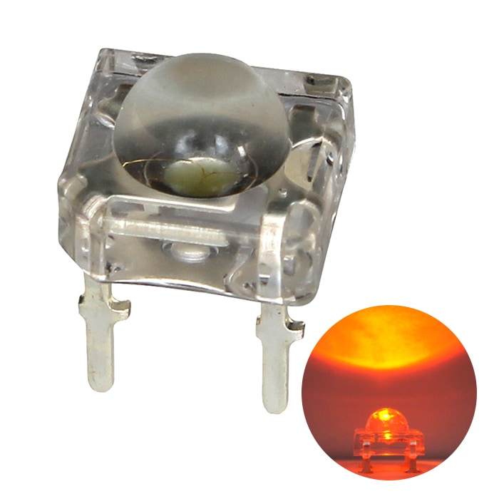 LED ȯ������������ FLUX 5mm ����󥸿� 1500-2000mcd 100��