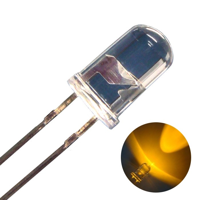 LED ȯ 5mm ˤƷ  10000-12000mcd 1.8-2.0V YCL-513UYS-TS 100