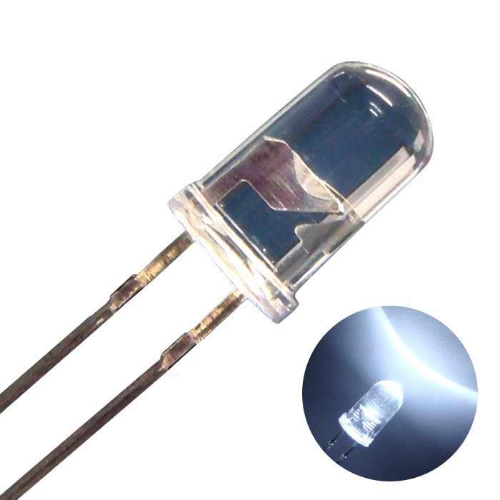 LED ȯ 5mm ˤƷ  25000-28000mcd 3.0-3.2V 100