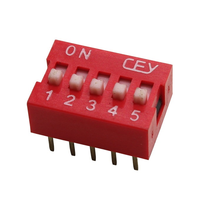 �ǥ��åץ����å� ɸ�� 2.54mm�ԥå� 5Ϣ 5��