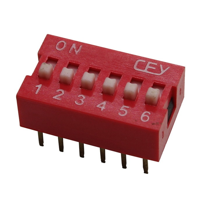 �ǥ��åץ����å� ɸ�� 2.54mm�ԥå� 6Ϣ 5��