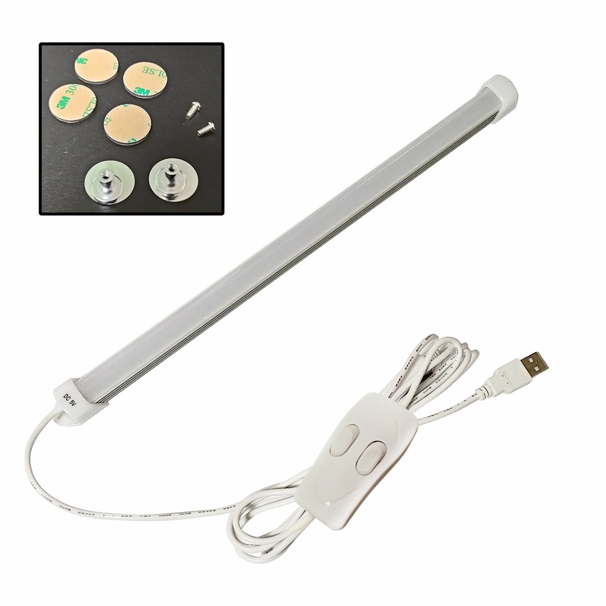 USB 5V LED�С��饤�� 35cm �� �ŵ忧 on off �����å����η� �����֥�2m �����ѥӥ� ξ�̥ơ����դ�
