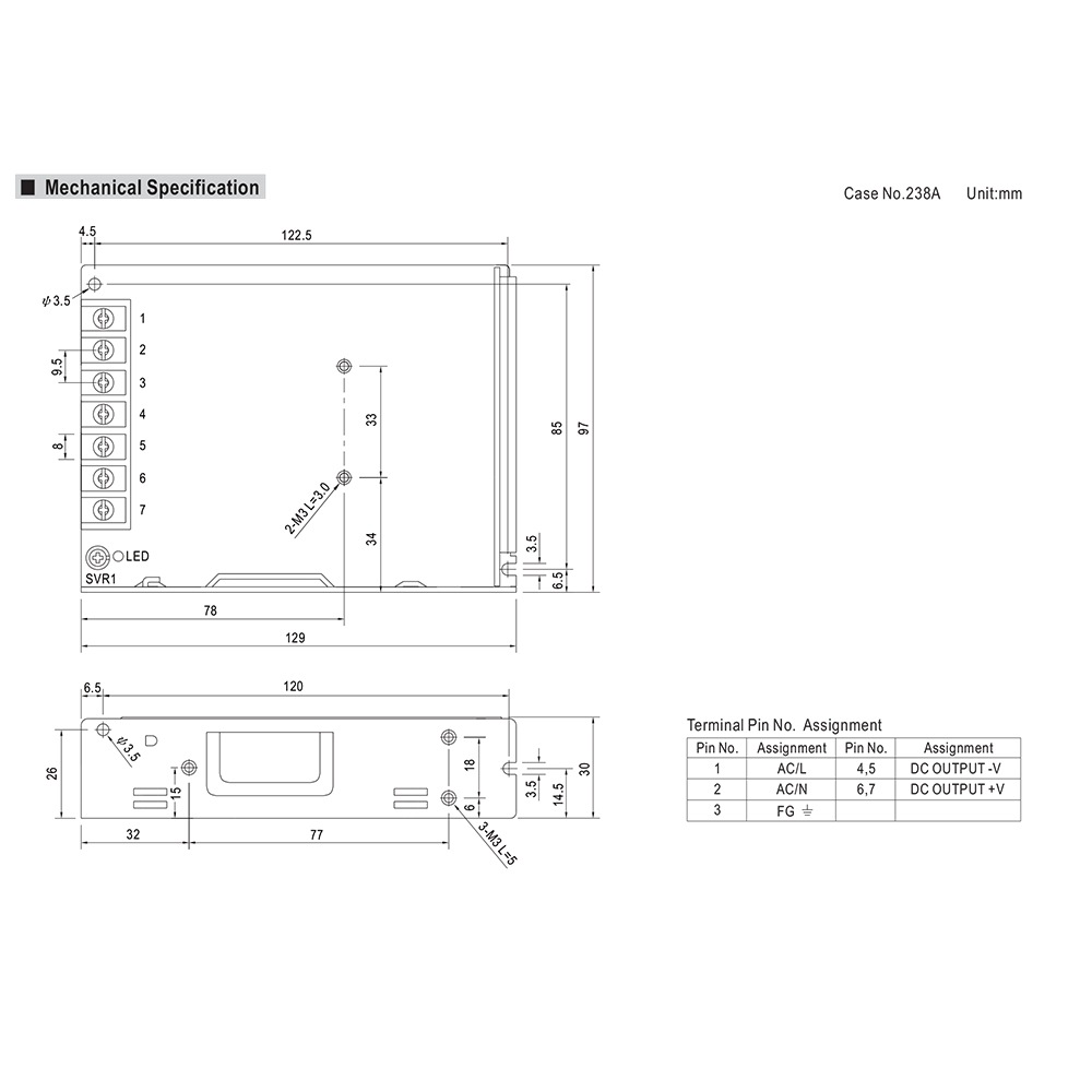 �����å����Ÿ� 5V 18A 90W ľή���경�Ÿ� Meanwell LRS-100-5 �᥿����