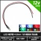 LED 4.8mm ˹�ҷ� 12V ���դ� ���򿧥�� �����֥�18cm 10��