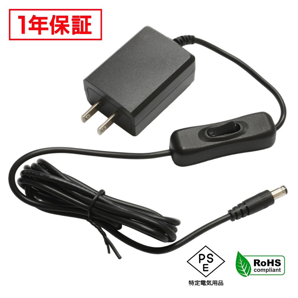 AC�����ץ��� �����Ÿ� 12V 1.5A 18W �����å��դ� 5.5mm 2.1mm PSEǧ�� 1ǯ�ݾ�