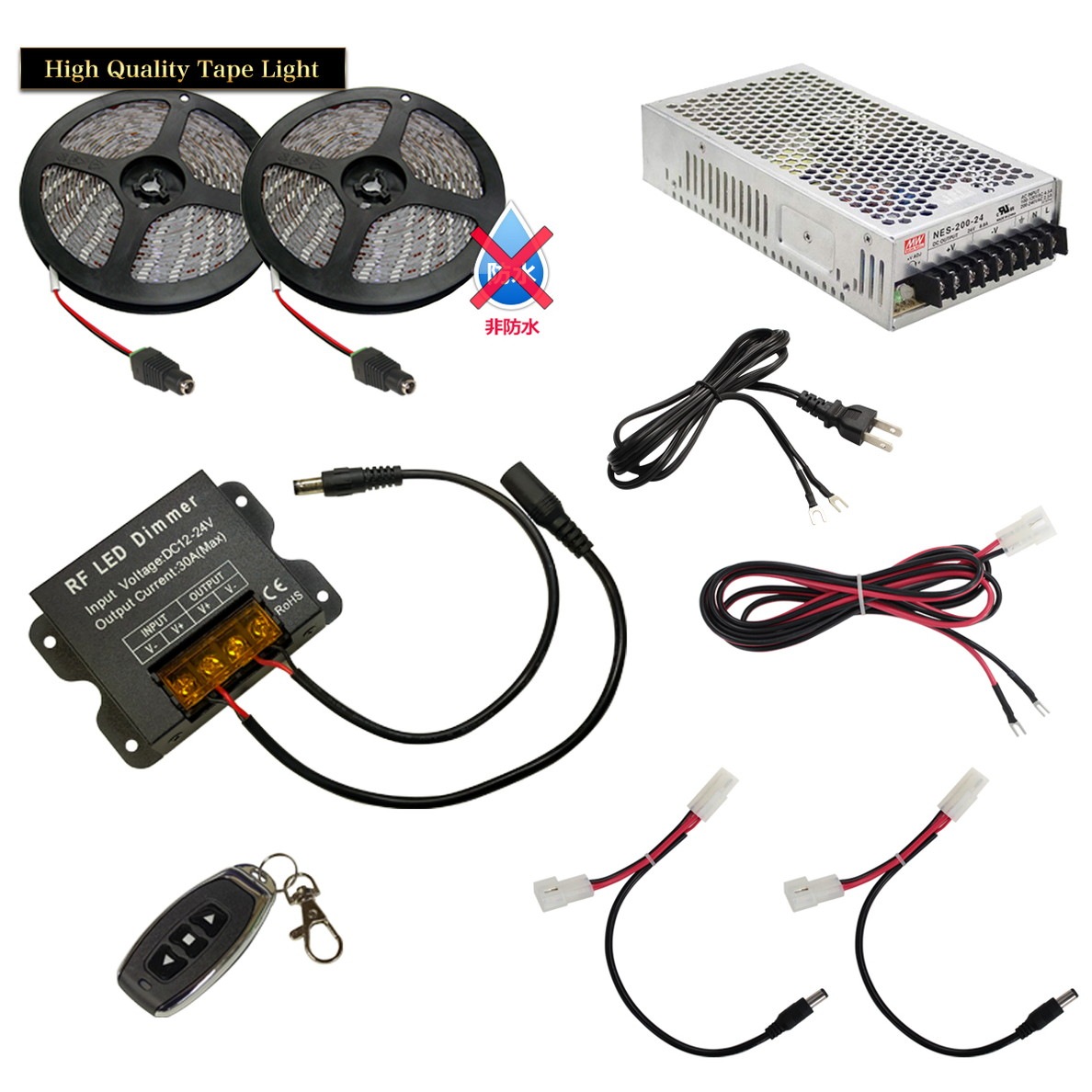 LED�ơ��ץ饤�� 2.5m 2�� ���ɿ� 3���å� ���ܾ��� ���մ�ñ ��⥳�� Ĵ���� �Ÿ� �餯�餯�������å�