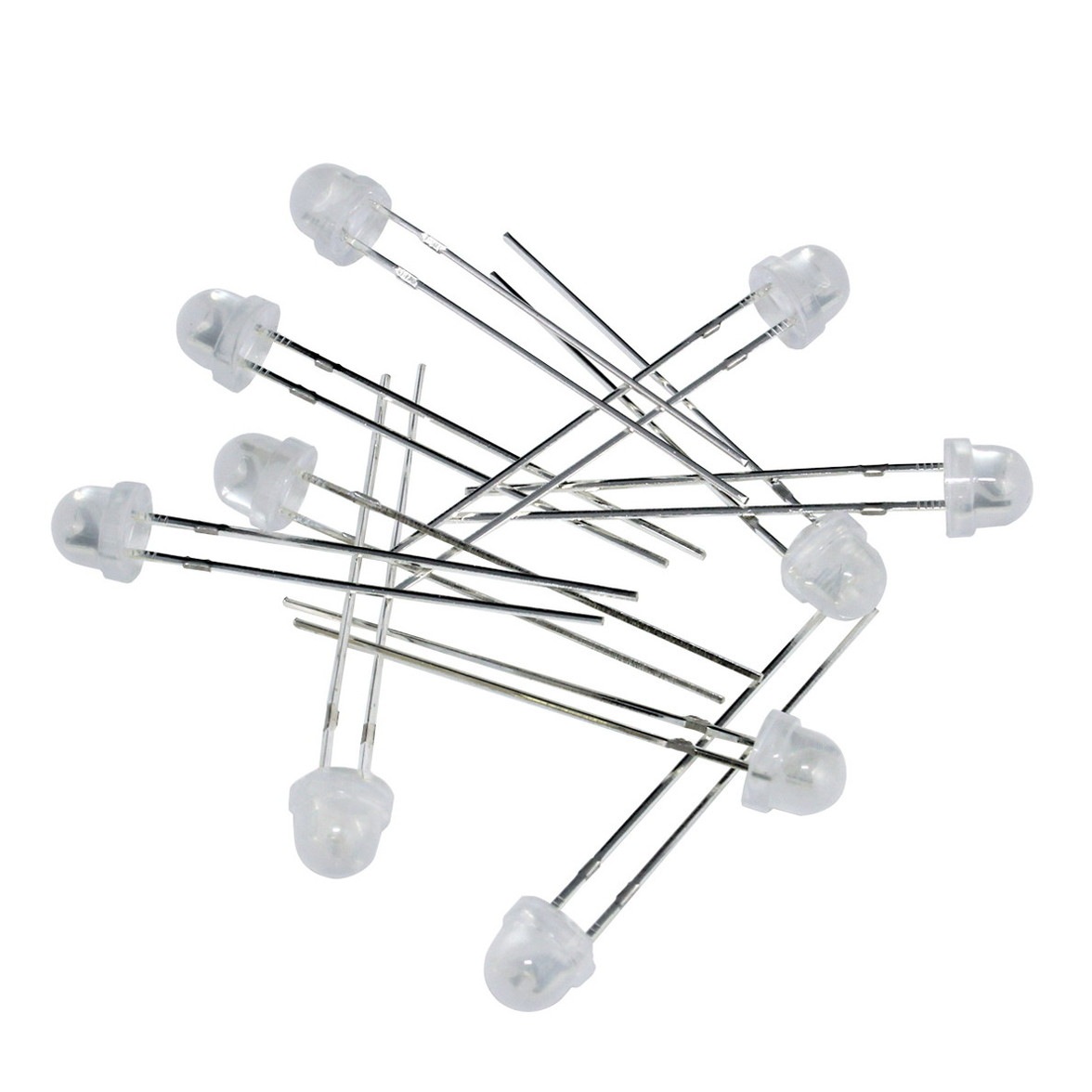 LED ȯ������������ 4.8mm ˹�ҷ� RGB ��ư���� �٤� ���򿧥�� 3V 100��