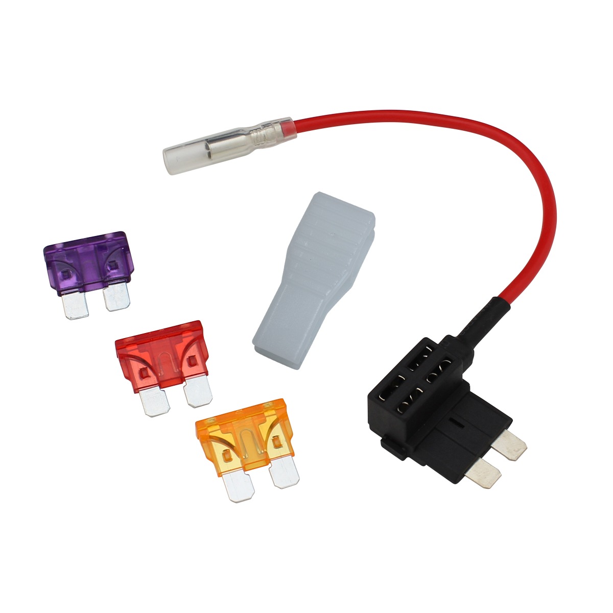 6092 1セット 平型ヒューズ用 電源取出しケーブル ギボシ端子付き ヒューズプーラー 3a 5a 10a ヒューズ3種セット Led 電子部品 Ledテープライト販売 海渡電子