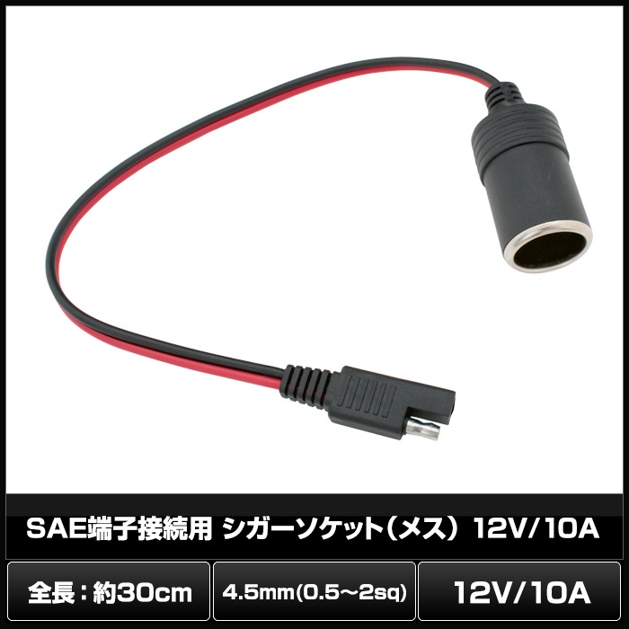 SAEü����³�� �����������åȡʥ᥹�� 12V/10A
