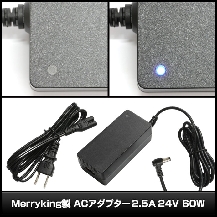 AC�����ץ��� �����Ÿ� 24V 2.5A 60W L�����ͥ��� 10�糧�å� 5.5mm 2.1mm PSEǧ�� 1ǯ�ݾ�