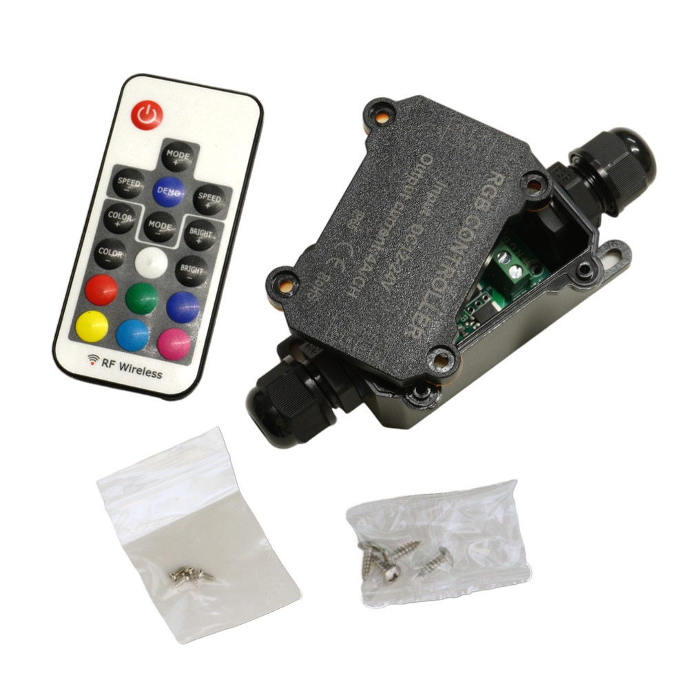 LEDテープライト用調光器 RGB用 ワイヤレス 12V 24V 4A×3ch 防水 IP65