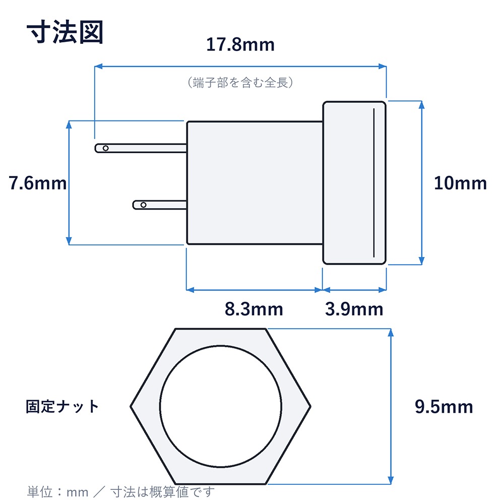 �ѥͥ����դ��� DC ����å� �᥹ 5.5-2.1mm�б� ����ʥå��դ� 2��