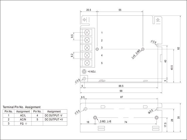 �����å����Ÿ� 48V 0.57A 27.36W ľή���경�Ÿ� Meanwell NES-25-48 �᥿����