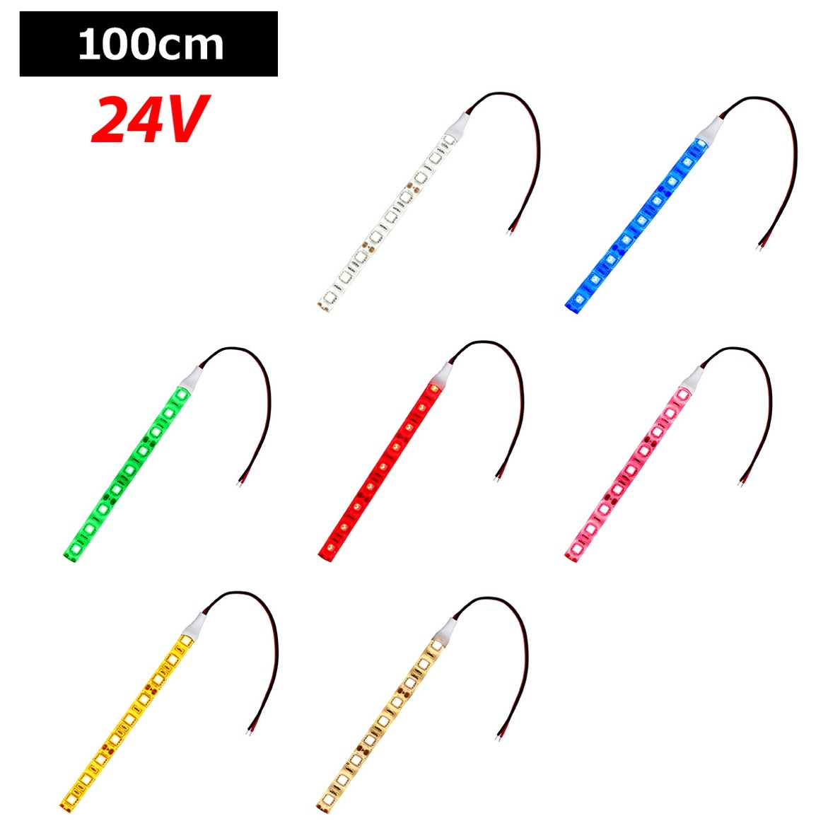 LED�ơ��ץ饤�� �ɿ� 24V 1m 3���å� ��١��� �����֥�12cm