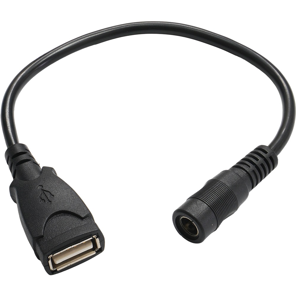 USB�᥹ DC����å��᥹ 5.5 2.1mm �Ѵ� �����֥� 1WAY 5V LED�ơ��ץ饤������
