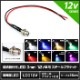 LED ȯ������������ 3mm ˤ�Ʒ� 12V���� ���դ� �����֥�18cm ��������֥饱�å� 10��