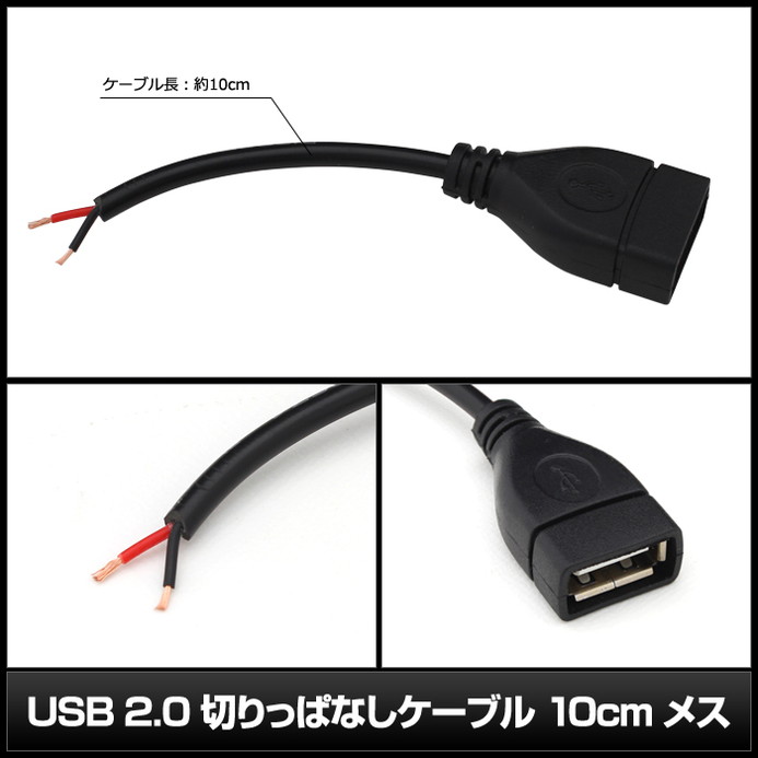 USB Type-A �ڤ�äѤʤ� �Ÿ������֥� �ù��� 2�� �Żҹ��� �᥹ 10cm