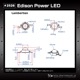 �ѥLED Edison 3W �ŵ忧 EDEX-3LA1-E3 10��