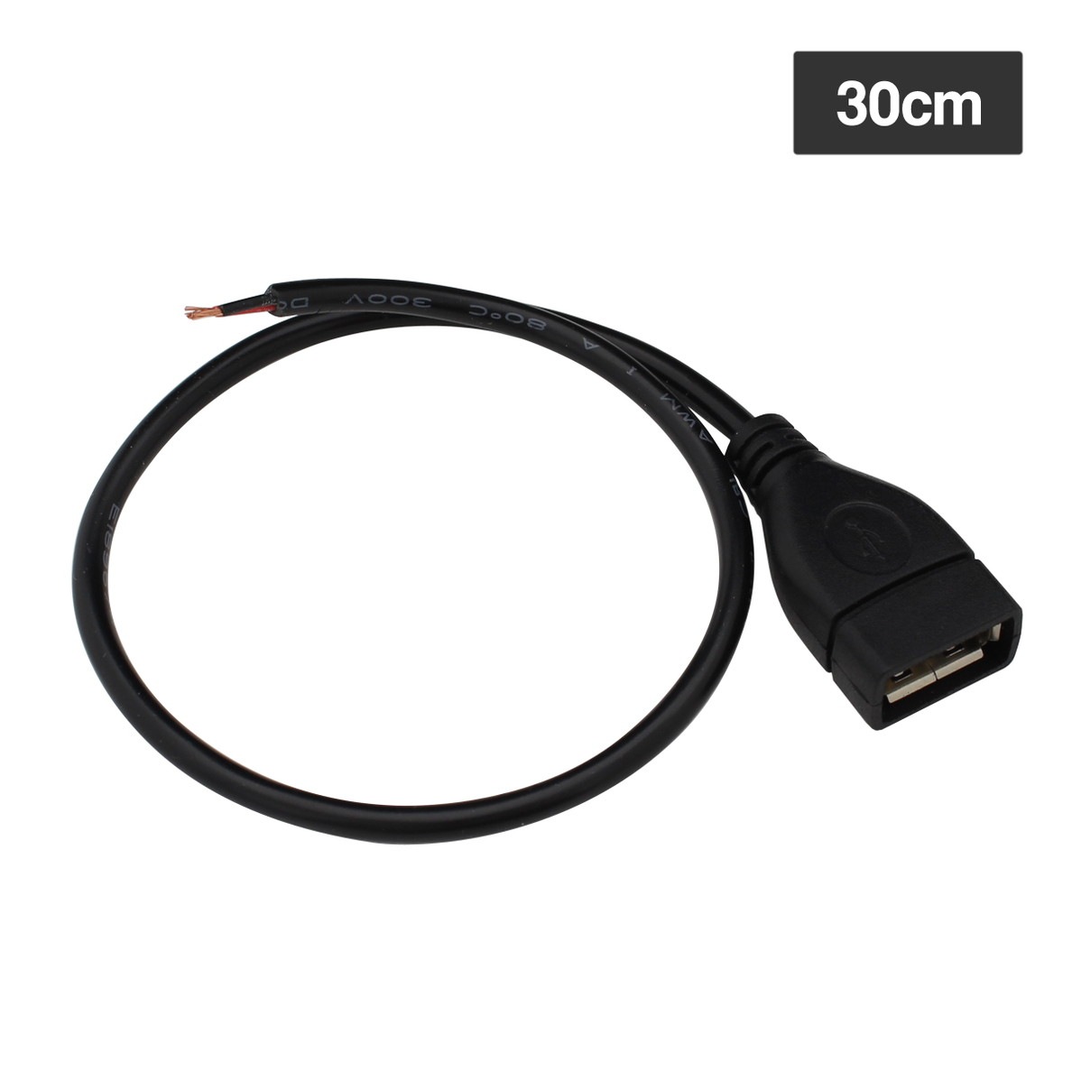USB Type-A �ڤ�äѤʤ� �Ÿ������֥� �ù��� 2�� �Żҹ��� �᥹ 30cm