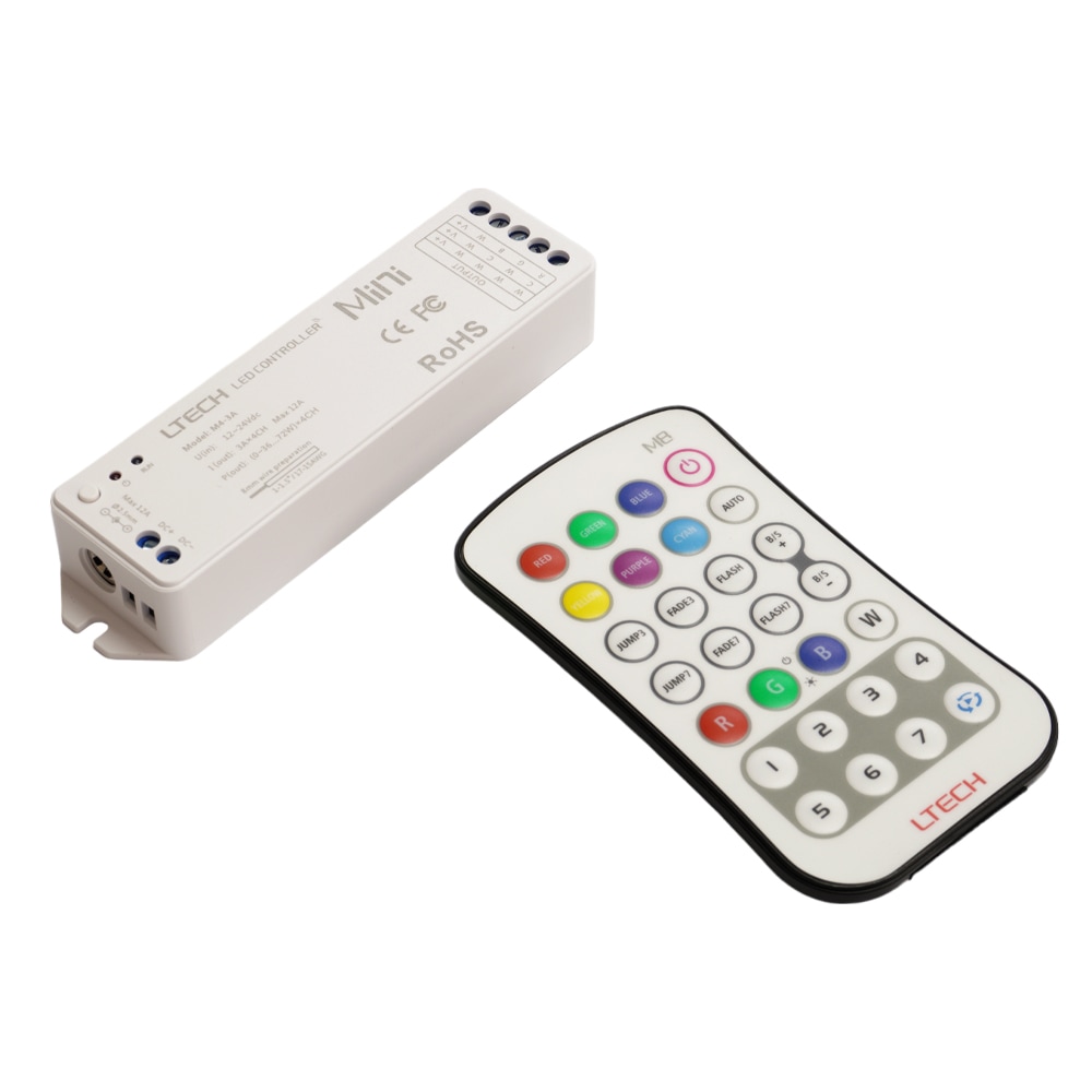 LTECH Mini���꡼�� RGBW Controller M4-3A (M8) RF ��⥳��Ĵ����