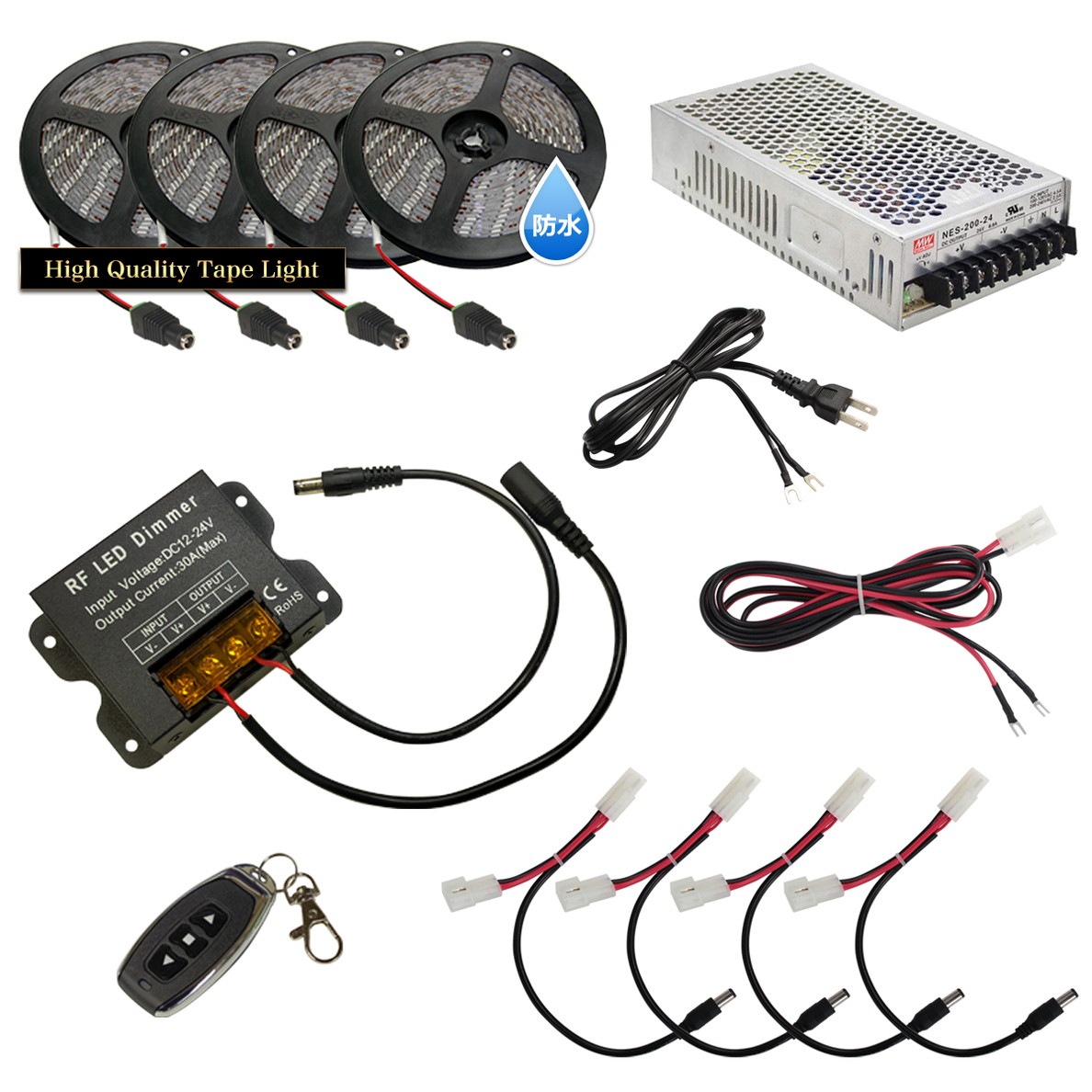 LED�ơ��ץ饤�� 3m 4�� �ɿ� 3���å� ���ܾ��� ���մ�ñ ��⥳�� Ĵ���� �Ÿ� �餯�餯�������å�