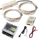 ��RGB 200cm��2�ܥ��åȡ� ���ɿ�RGB�ơ��ץ饤��12V+RFĴ����+�б������ץ����դ�