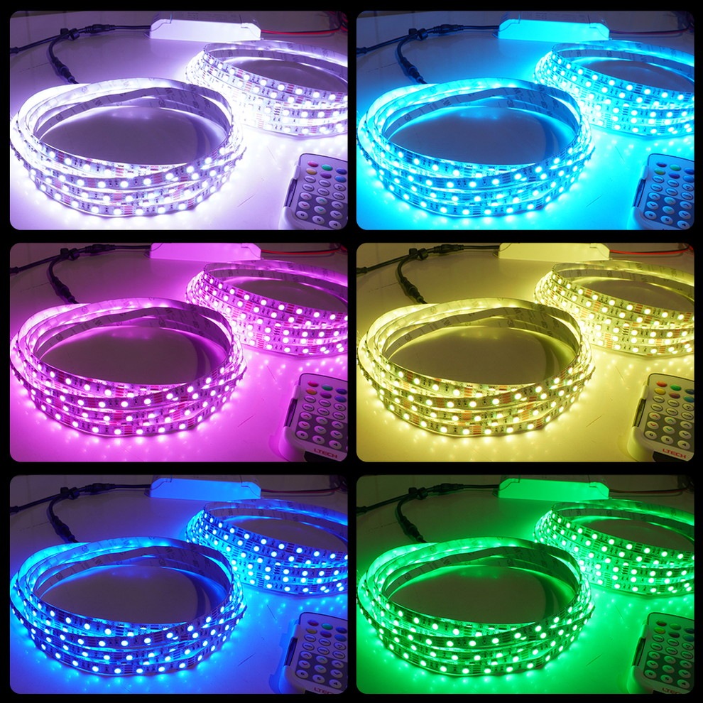 ��RGB 500cm��1�ܥ��åȡ� ���ɿ�RGB�ơ��ץ饤��12V+RFĴ����+�б������ץ����դ�