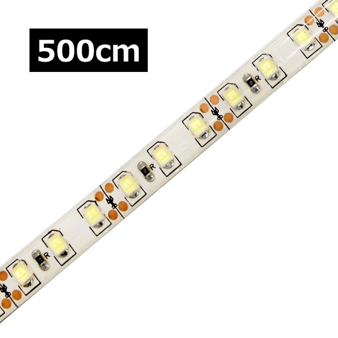 LED�ơ��ץ饤�� ��̩�� 120LED/m �ɿ� 24V 1���å� ��١��� 500cm 1��