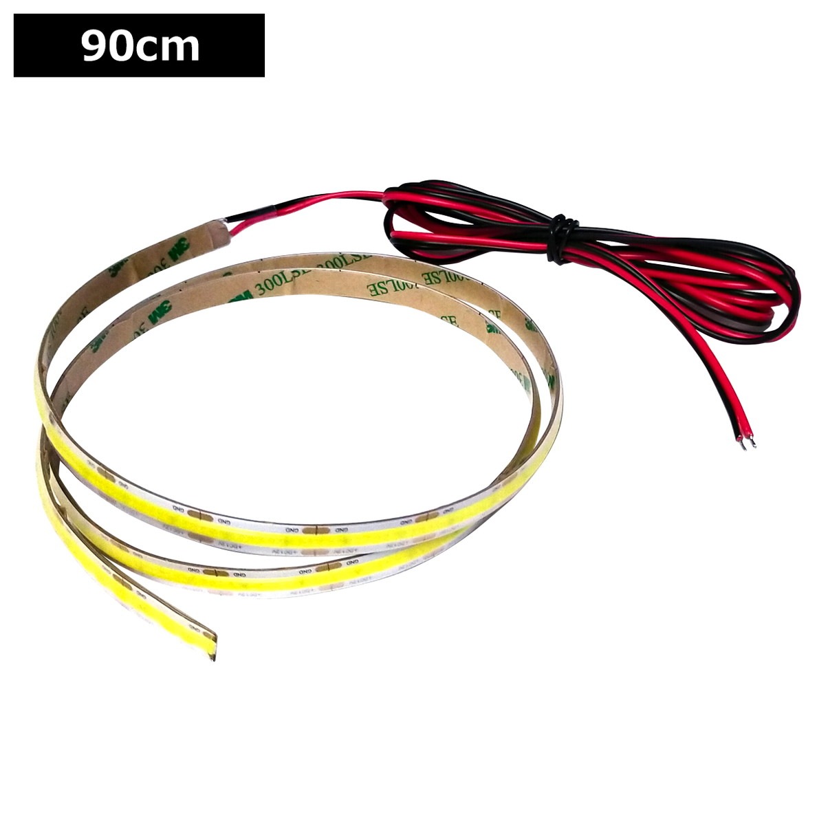 LED�ơ��ץ饤�� 12V 90cm COB �� �ɥåȥ쥹 ��ü�� ��١��� �����֥�1.5m