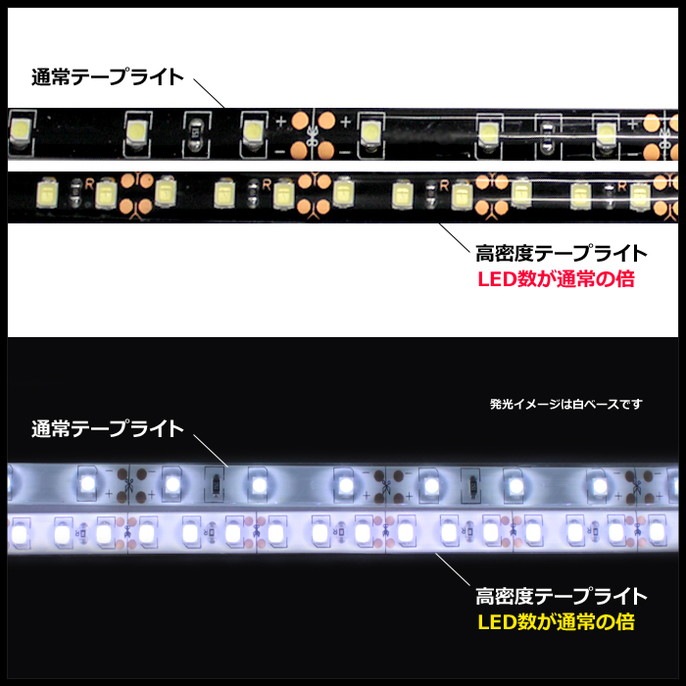 LED�ơ��ץ饤�� ��̩�� 120LED/m �ɿ� 12V 1���å� ���١��� 15cm 2��