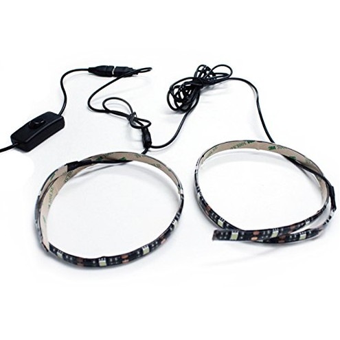 USB �ɿ�LED�ơ��ץ饤��USB �ɿ�LED�ơ��ץ饤�� DC5V 3���å� ���١��� 50cm 2�� �����å��դ� ��Ĺ�����֥�15cm �ŵ忧