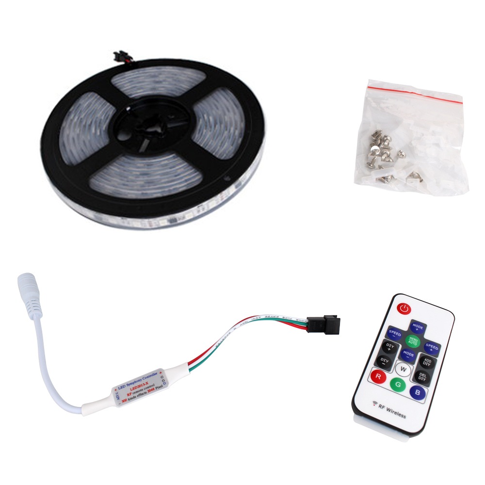 LED RGBテープ セット12V 5050チップ フルカラー LEDテープライト 流れる RGB フルカラー 5050SMD 3チップ 防水