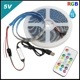 ή���LED�ơ��ץ饤�� �ɿ� RGB 5V 5m ��١��� RF��⥳���դ� 5050SMD 358�⡼�����