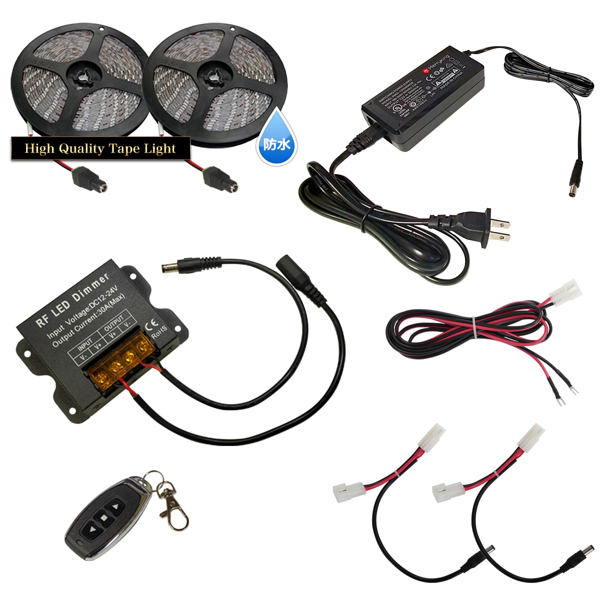 LED�ơ��ץ饤�� 2.5m 2�� �ɿ� 1���å� ���ܾ��� ���մ�ñ ��⥳�� Ĵ���� �Ÿ� �餯�餯�������å�