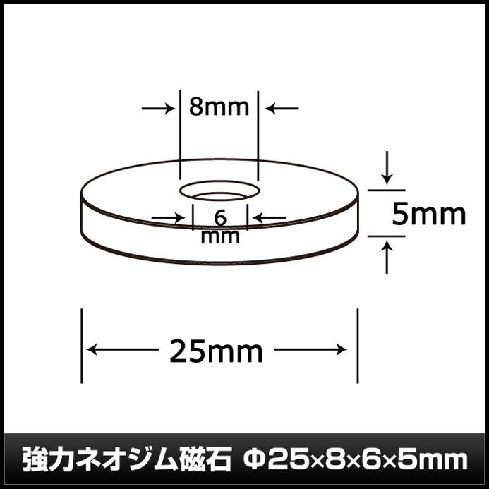 �ͥ����༧�� ���� �ޥ��ͥå� ���å����� DIY ���ե��� ���å��� 25mm��8mm��6mm��5mm 1��