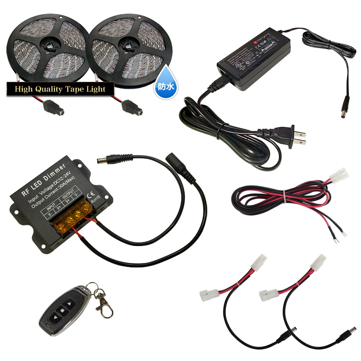 LED�ơ��ץ饤�� 3m 2�� �ɿ� 1���å� ���ܾ��� ���մ�ñ ��⥳�� Ĵ���� �Ÿ� �餯�餯�������å�