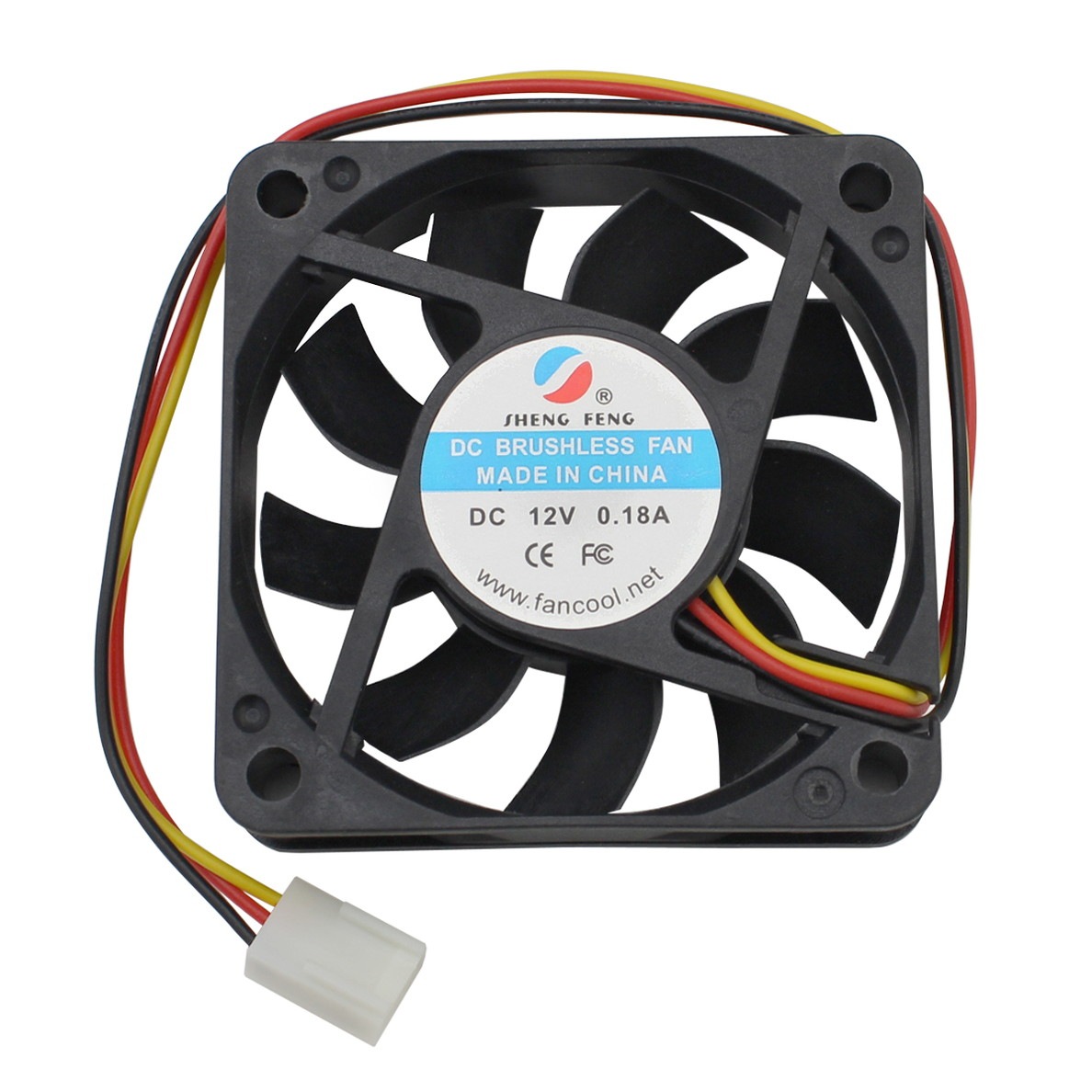 DC�ե��� 6x6x1.5 12V 5500RPM 3Wire �٥���󥰻��� 1��