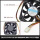 DC�ե��� 6x6x1.5 12V 5500RPM 3Wire �٥���󥰻��� 1��