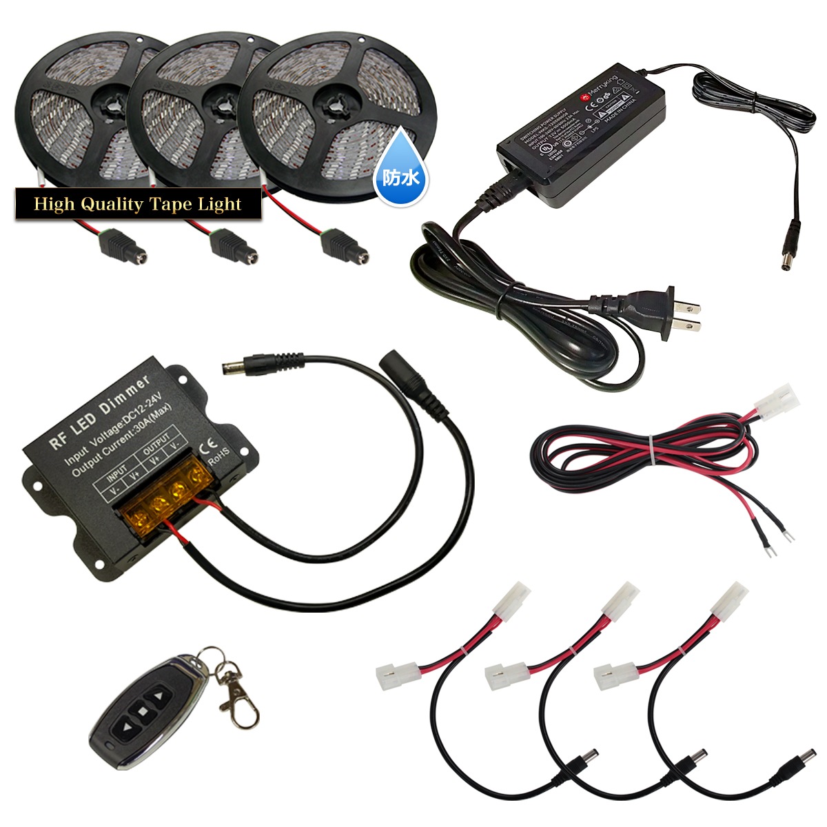 LED�ơ��ץ饤�� 2m 3�� �ɿ� 1���å� ���ܾ��� ���մ�ñ ��⥳�� Ĵ���� �Ÿ� �餯�餯�������å�