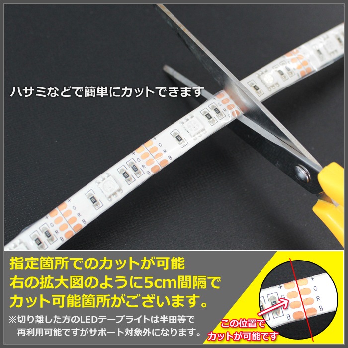 �ɿ�RGB LED�ơ��ץ饤��(RoHS�б�) ñ�� 12V 100cm ��¿��ȯ�������ס�