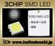 LED���å� SMD 5050 3���å� �� �ۥ磻�� �Żҹ��� DIY 3.2V-3.4V 6000K-6500K 100��