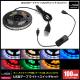 USB �ɿ�LED�ơ��ץ饤�� 1���å� ��١��� 1m �����å��դ� ��Ĺ�����֥� 15cm DC5V